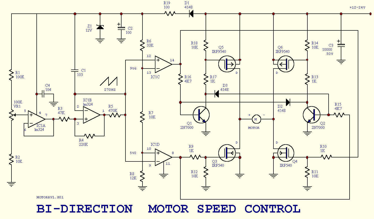 Mosfet motor driver ic
